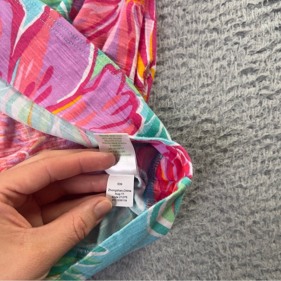 Lilly Pulitzer Dress Womens Small Multicolor Floral Cassie T Shirt Colorfull - Picture 6 of 9